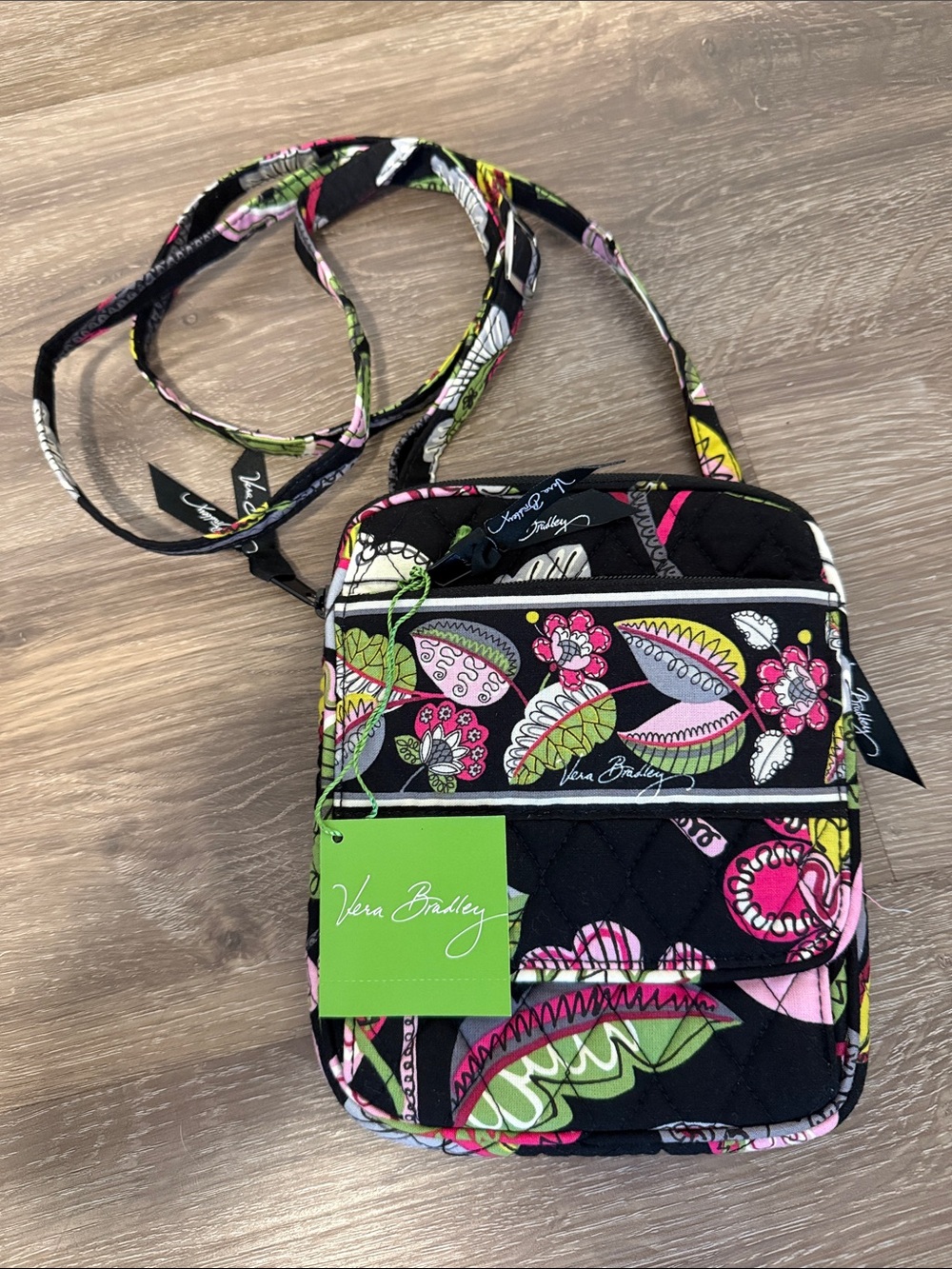 Vera Bradley Mini Hipster Moon Blooms Crossbody, NEW